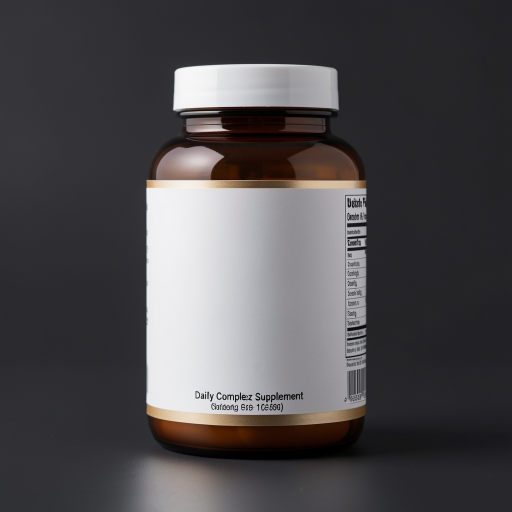 Single Otaleven daily complex supplement bottle on a dark matte surface with minimalist studio lighting showing product label and batch code